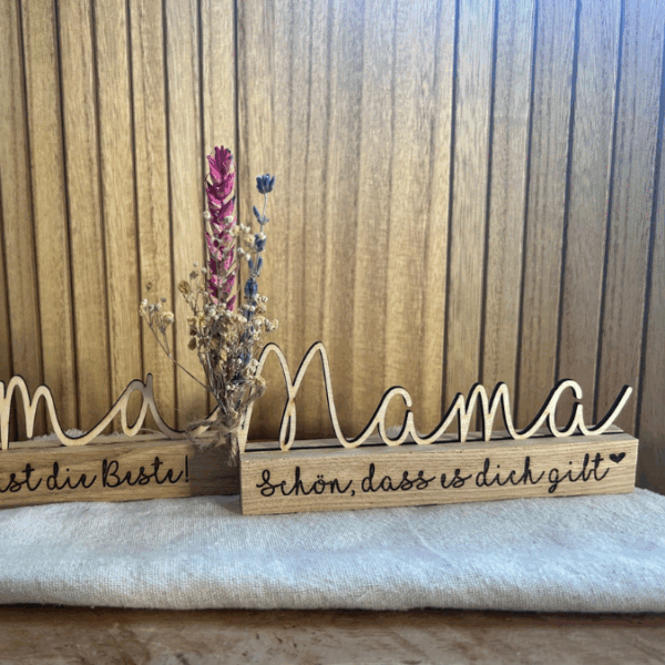 SVG Laserdatei Klötzchenschriftzug Mama Oma inkl Steckern Muttertag Mutterliebe SVG Datei – Bild 11