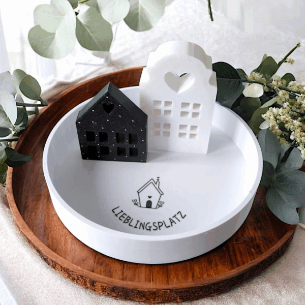 STL 3D Druck Datei 2er Set Schalen Blanko und Herz veschieden hoch Dekoteller Dekoschale ca 150mm 3D-Druck Datei – Bild 7