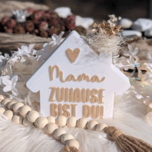 STL 3D Druck Datei Haus Häuser 2er Mama Muttertag zum füllen mit Blumen 3D-Druck Datei