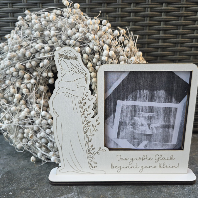 SVG Laserdatei Ständer für Ultraschallbild Schwangerschaft 3mm und 4mm Holz Muttertag Mama Familie Geburt Baby SVG Datei – Bild 15