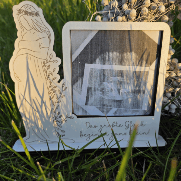 SVG Laserdatei Ständer für Ultraschallbild Schwangerschaft 3mm und 4mm Holz Muttertag Mama Familie Geburt Baby SVG Datei – Bild 16