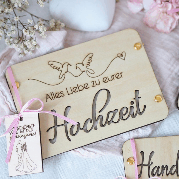 SVG Laserdatei Hochzeit Geldgeschenk Verpackung für Geld 5 Designs Gutscheinkarten SVG-Datei – Bild 19
