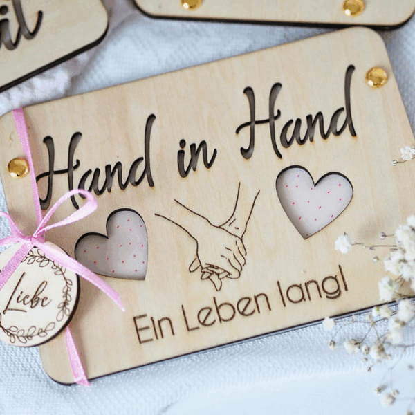 SVG Laserdatei Hochzeit Geldgeschenk Verpackung für Geld 5 Designs Gutscheinkarten SVG-Datei – Bild 20