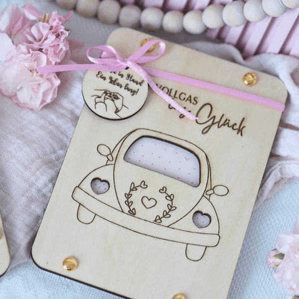 SVG Laserdatei Hochzeit Geldgeschenk Verpackung für Geld 5 Designs Gutscheinkarten SVG-Datei – Bild 18