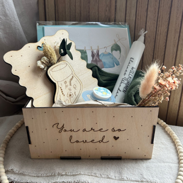 3 mm und 4 mm Baby Geschenkbox Geschenk zur Geburt teilweise beleuchtbar für Kleinigkeiten SVG Laserdatei Laserfile Lasercut – Bild 34