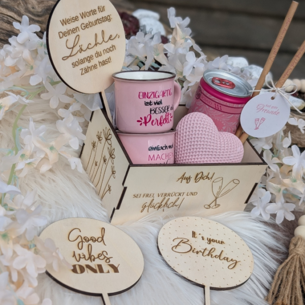 3 mm und 4 mm Geburtstags Geschenkbox Geschenk für Kleinigkeiten mit vielen Gravuren, Steckern und Dekomöglichkeiten SVG Laserdatei Laserfile Lasercut – Bild 11
