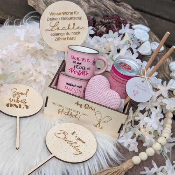 3 mm und 4 mm Geburtstags Geschenkbox Geschenk für Kleinigkeiten mit vielen Gravuren, Steckern und Dekomöglichkeiten SVG Laserdatei Laserfile Lasercut – Bild 12