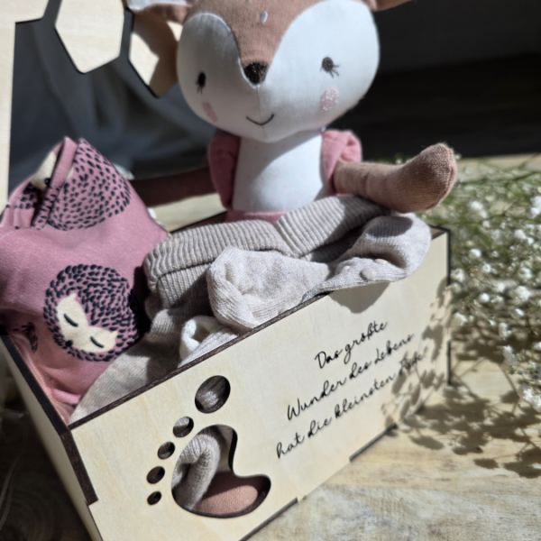 3 mm und 4 mm Baby Geschenkbox Geschenk zur Geburt teilweise beleuchtbar für Kleinigkeiten SVG Laserdatei Laserfile Lasercut – Bild 22