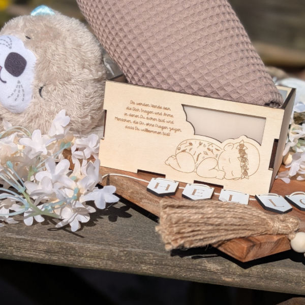 3 mm und 4 mm Baby Geschenkbox Geschenk zur Geburt teilweise beleuchtbar für Kleinigkeiten SVG Laserdatei Laserfile Lasercut – Bild 14