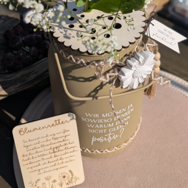 SVG Laserdatei BLUMENRETTER inkl Verpackung und Geschenkanhänger Blumenliebe Geschenkidee Laser SVG Datei – Bild 17