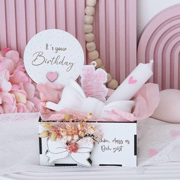 3 mm und 4 mm Geburtstags Geschenkbox Geschenk für Kleinigkeiten mit vielen Gravuren, Steckern und Dekomöglichkeiten SVG Laserdatei Laserfile Lasercut – Bild 4