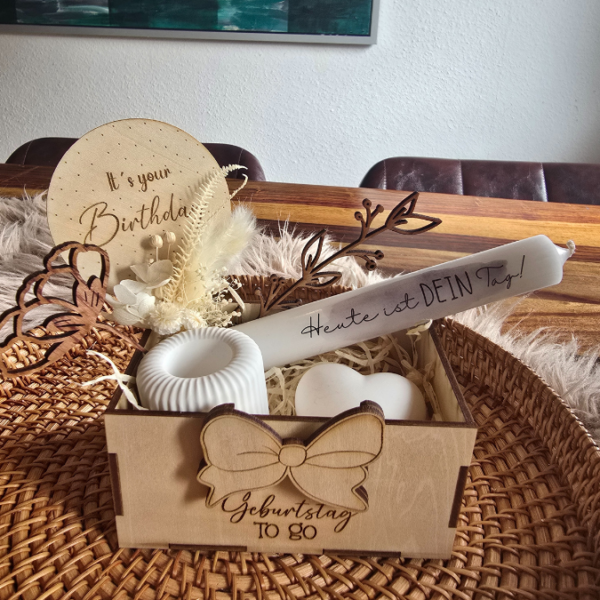 3 mm und 4 mm Geburtstags Geschenkbox Geschenk für Kleinigkeiten mit vielen Gravuren, Steckern und Dekomöglichkeiten SVG Laserdatei Laserfile Lasercut – Bild 7