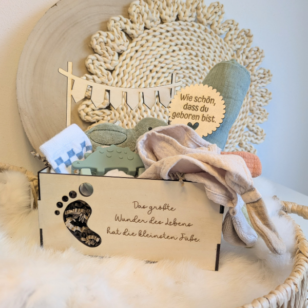 3 mm und 4 mm Baby Geschenkbox Geschenk zur Geburt teilweise beleuchtbar für Kleinigkeiten SVG Laserdatei Laserfile Lasercut – Bild 30