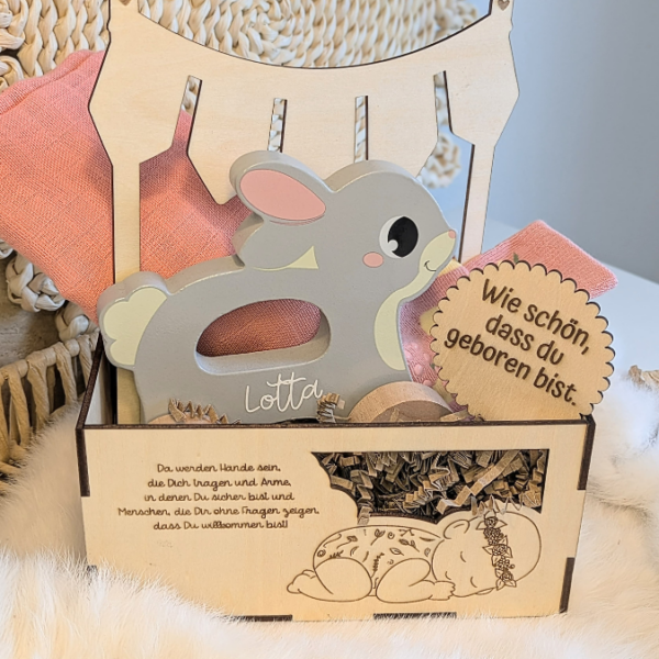 3 mm und 4 mm Baby Geschenkbox Geschenk zur Geburt teilweise beleuchtbar für Kleinigkeiten SVG Laserdatei Laserfile Lasercut – Bild 31
