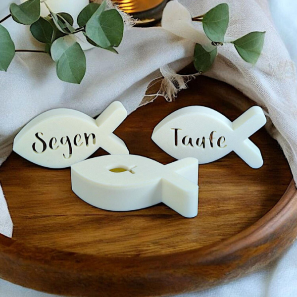STL 3D Druck Datei Fische Leuchtfische Tischdeko kirchlich Kirche Taufe Konfirmation Kommunion Segen  3D-Druck Datei – Bild 3