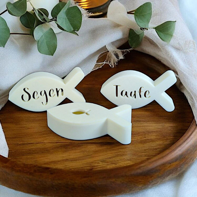 STL 3D Druck Datei Fische Leuchtfische Tischdeko kirchlich Kirche Taufe Konfirmation Kommunion Segen 3D-Druck Datei – Bild 3
