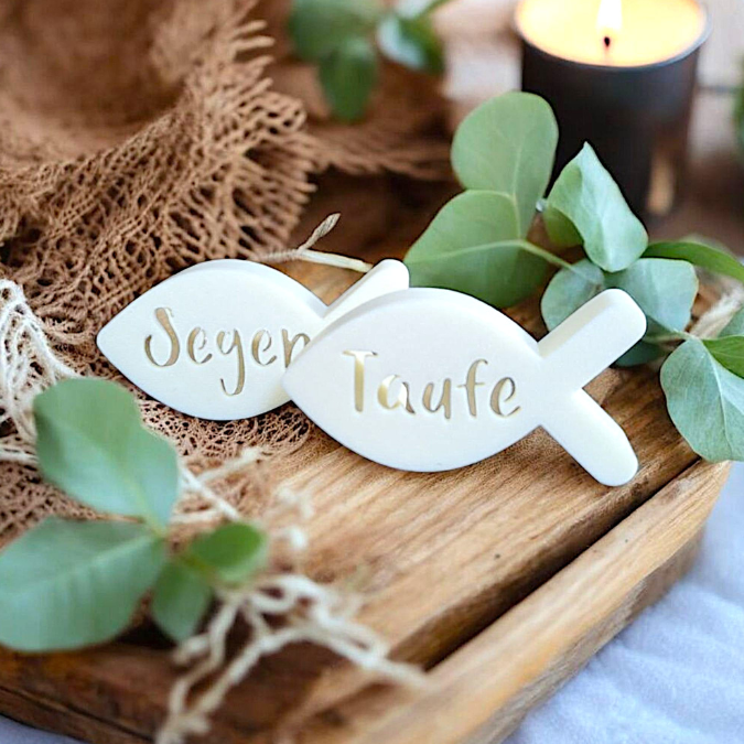 STL 3D Druck Datei Fische Leuchtfische Tischdeko kirchlich Kirche Taufe Konfirmation Kommunion Segen 3D-Druck Datei – Bild 4