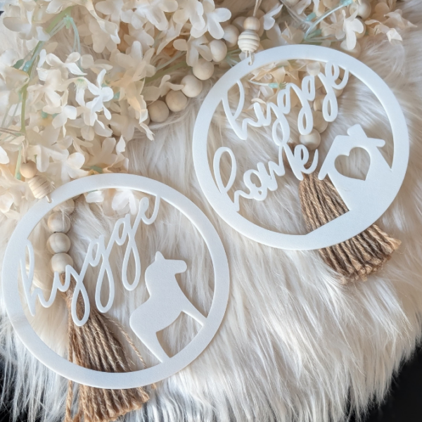 STL 3D Druck Datei Kränze 2er Hygge Dala Hyggehome Kranz Anhänger Deko Geschenkidee 3D-Druck Datei – Bild 6
