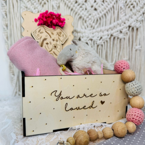 3 mm und 4 mm Baby Geschenkbox Geschenk zur Geburt teilweise beleuchtbar für Kleinigkeiten SVG Laserdatei Laserfile Lasercut – Bild 24