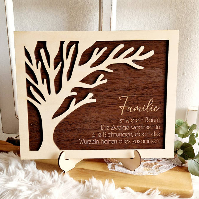SVG Laserdatei Bild Aufsteller Familienbild mit Ständer Bilderrahmen 3d effekt 2 lagig Mama Muttertag Vatertag Mama Papa Oma Opa SVG Datei – Bild 14