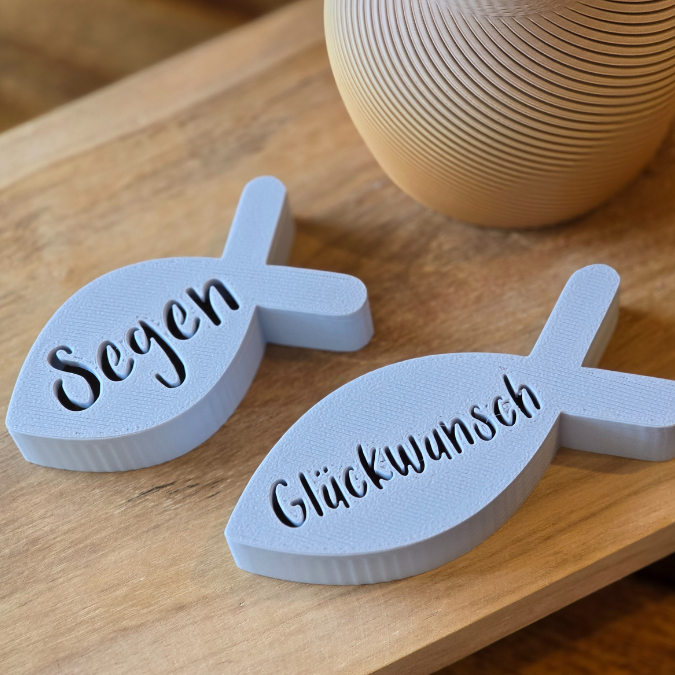 STL 3D Druck Datei Fische Leuchtfische Tischdeko kirchlich Kirche Taufe Konfirmation Kommunion Segen 3D-Druck Datei – Bild 6