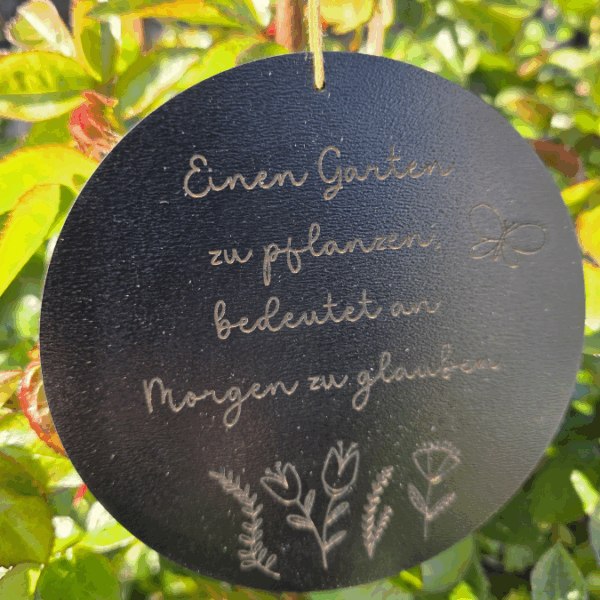 SVG Laserdatei Holzscheiben Garten Gartenliebe Blumen Gravur SVG Datei – Bild 16