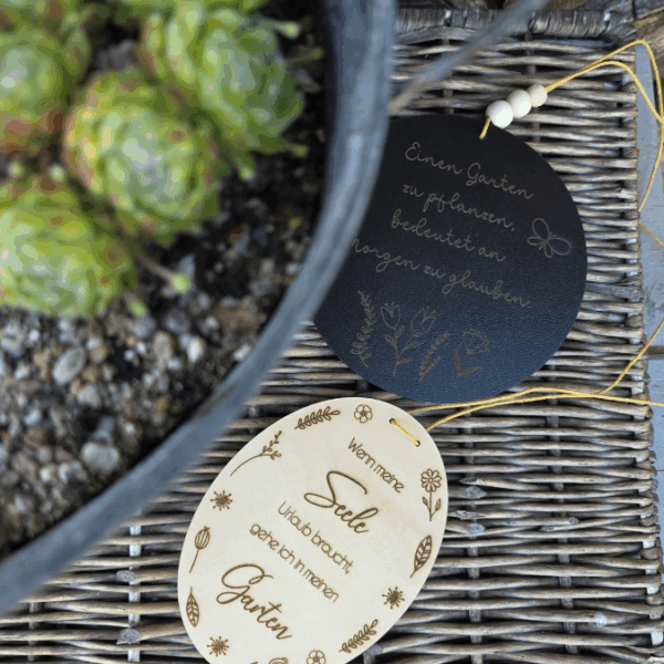 SVG Laserdatei Holzscheiben Garten Gartenliebe Blumen Gravur SVG Datei – Bild 6