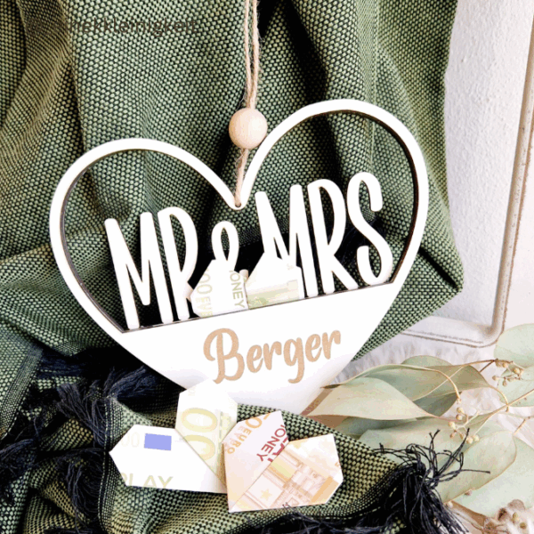 8 Designs Herzen zum Aufhängen und füllen mit Blumen oder Geld Hochzeit Muttertag Dankeschön Freundschaft Mama Oma Danke SVG Laserdatei Lasercut – Bild 8