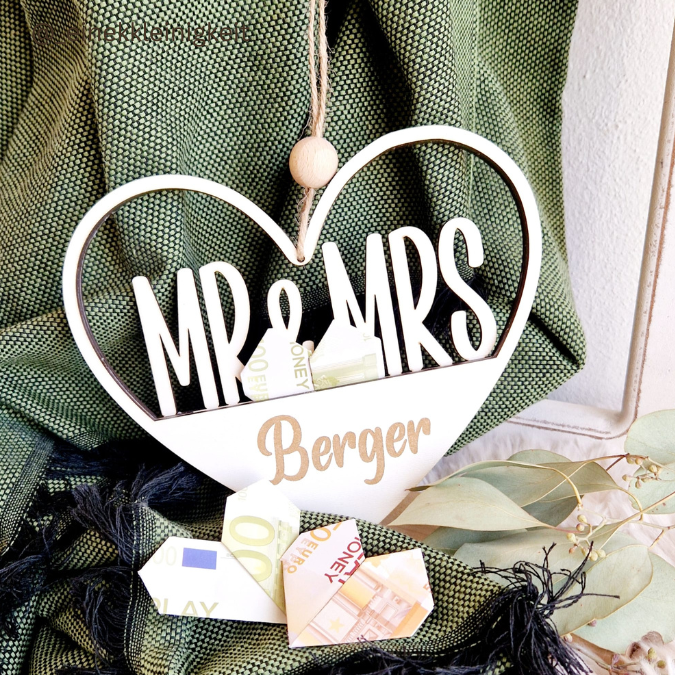 8 Designs Herzen zum Aufhängen und füllen mit Blumen oder Geld Hochzeit Muttertag Dankeschön Freundschaft Mama Oma Danke SVG Laserdatei Lasercut – Bild 8