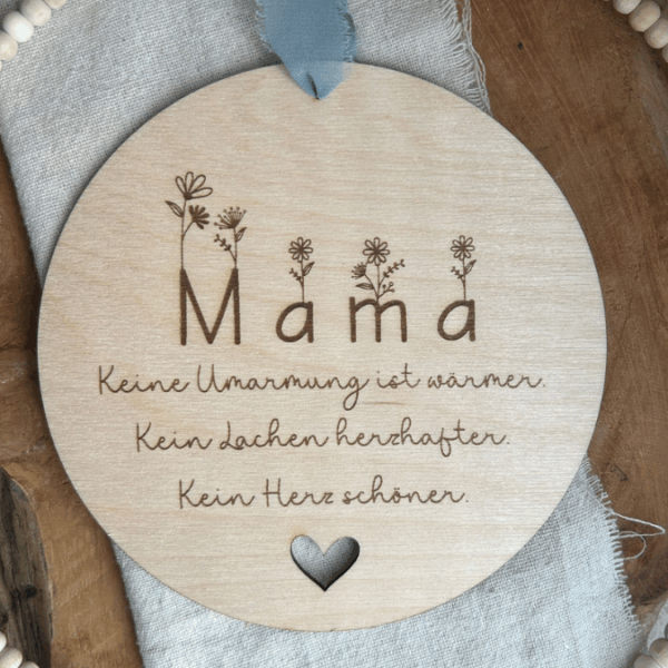 SVG Laserdatei Aufsteller 3mm und 4mm Herz und Holzscheiben Mama Muttertag Mutterliebe SVG Datei – Bild 10