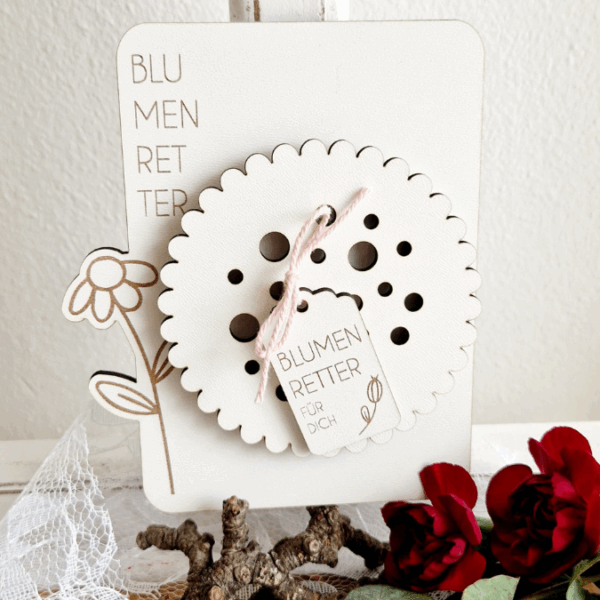 SVG Laserdatei BLUMENRETTER inkl Verpackung und Geschenkanhänger Blumenliebe Geschenkidee Laser SVG Datei – Bild 24