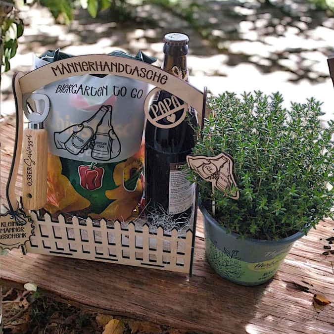 3 mm und 4 mm BIERGARTEN Kräutergarten Männer Geschenkbox Geschenkkorb Geschenk Vatertag Opa Mann SVG Laserdatei Laserfile Lasercut – Bild 20