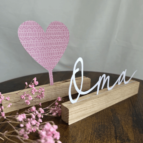 SVG Laserdatei Klötzchenschriftzug Mama Oma inkl Steckern Muttertag Mutterliebe SVG Datei – Bild 12