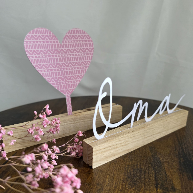 SVG Laserdatei Klötzchenschriftzug Mama Oma inkl Steckern Muttertag Mutterliebe SVG Datei – Bild 12