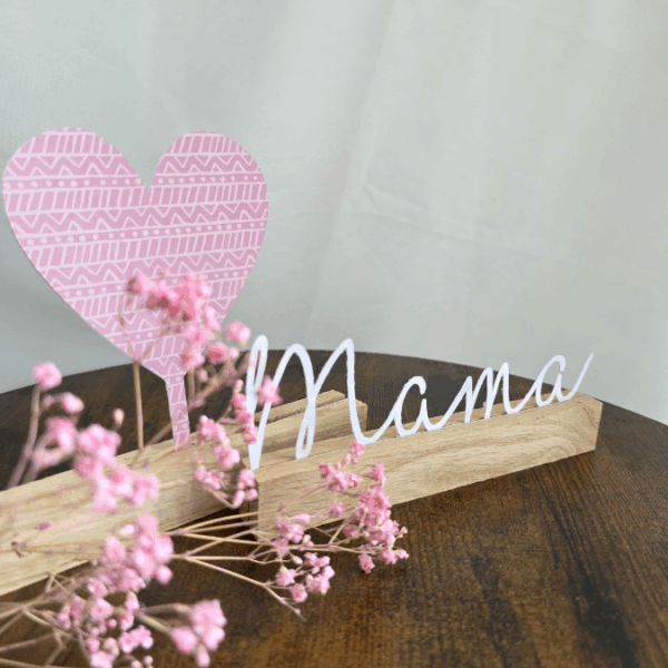 SVG Laserdatei Klötzchenschriftzug Mama Oma inkl Steckern Muttertag Mutterliebe SVG Datei – Bild 8