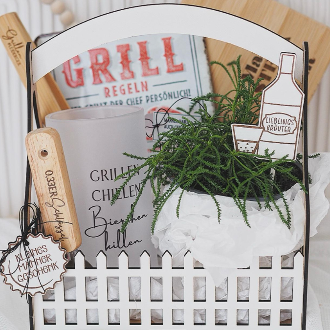 3 mm und 4 mm BIERGARTEN Kräutergarten Männer Geschenkbox Geschenkkorb Geschenk Vatertag Opa Mann SVG Laserdatei Laserfile Lasercut – Bild 5