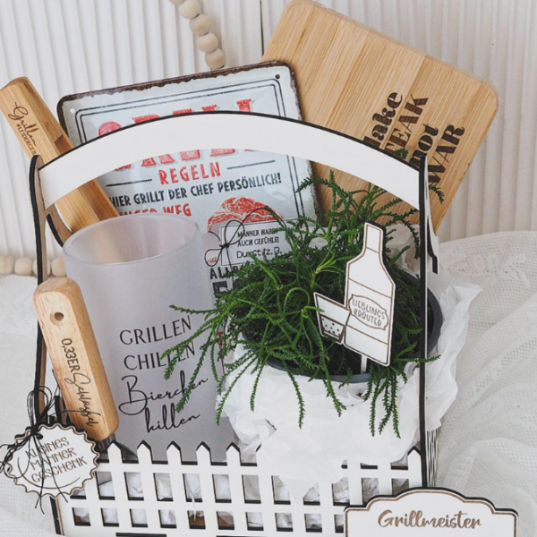 3 mm und 4 mm BIERGARTEN Kräutergarten Männer Geschenkbox Geschenkkorb Geschenk Vatertag Opa Mann SVG Laserdatei Laserfile Lasercut – Bild 17