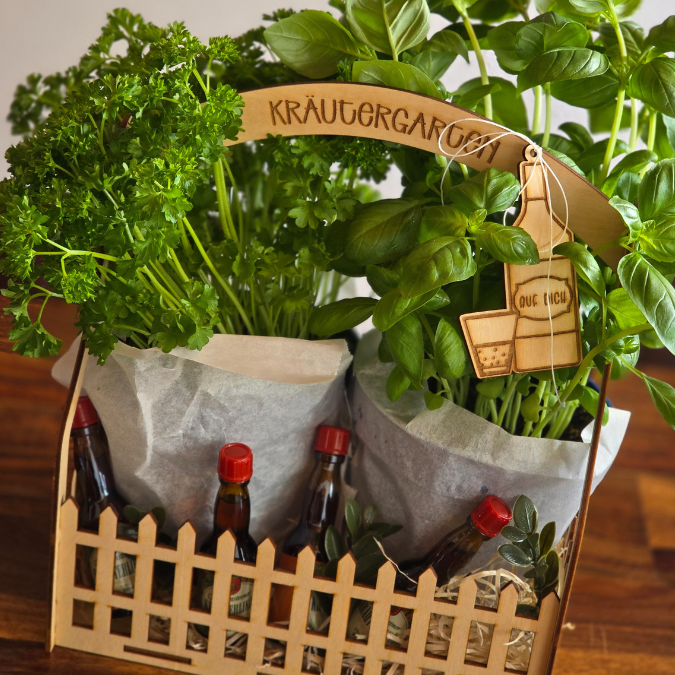 3 mm und 4 mm BIERGARTEN Kräutergarten Männer Geschenkbox Geschenkkorb Geschenk Vatertag Opa Mann SVG Laserdatei Laserfile Lasercut – Bild 8
