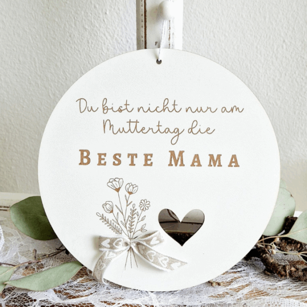SVG Laserdatei Holzscheiben 4er Set Blumen Beste Mama Muttertag Mutterliebe SVG Datei – Bild 21