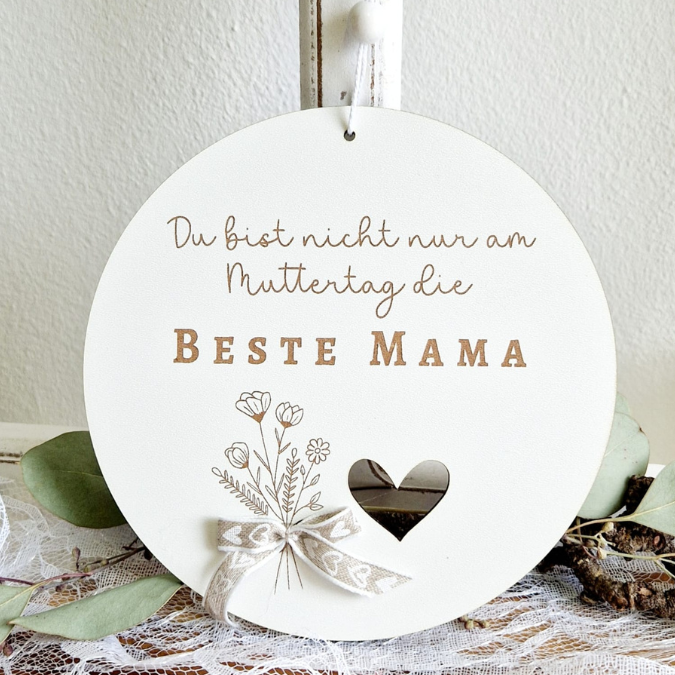 SVG Laserdatei Holzscheiben 4er Set Blumen Beste Mama Muttertag Mutterliebe SVG Datei – Bild 21