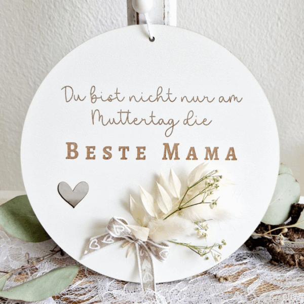 SVG Laserdatei Holzscheiben 4er Set Blumen Beste Mama Muttertag Mutterliebe SVG Datei – Bild 22