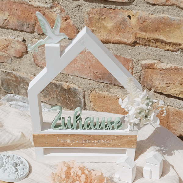 STL 3D Druck Datei Aufsteller Schriftzüge zum stellen Eingangsbereich "Home Zuhause Heimat" 3D-Druck Datei – Bild 2