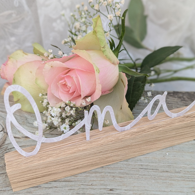SVG Laserdatei Klötzchenschriftzug Mama Oma inkl Steckern Muttertag Mutterliebe SVG Datei – Bild 3