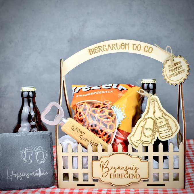 3 mm und 4 mm BIERGARTEN Kräutergarten Männer Geschenkbox Geschenkkorb Geschenk Vatertag Opa Mann SVG Laserdatei Laserfile Lasercut – Bild 10