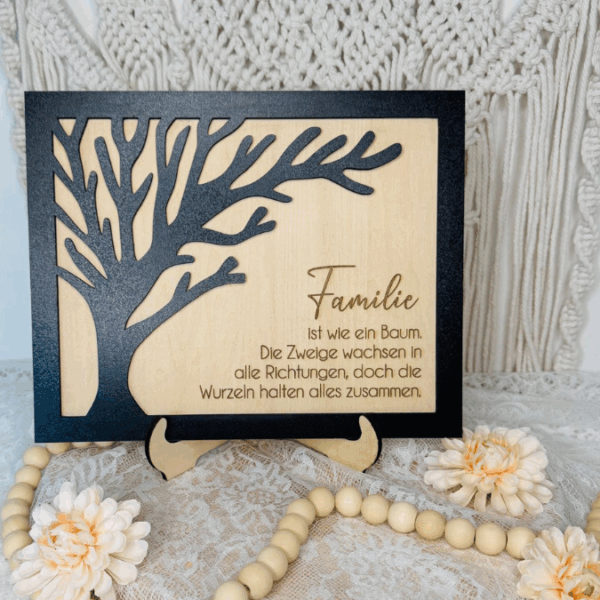 SVG Laserdatei Bild Aufsteller Familienbild mit Ständer Bilderrahmen 3d effekt 2 lagig Mama Muttertag Vatertag Mama Papa Oma Opa SVG Datei – Bild 11