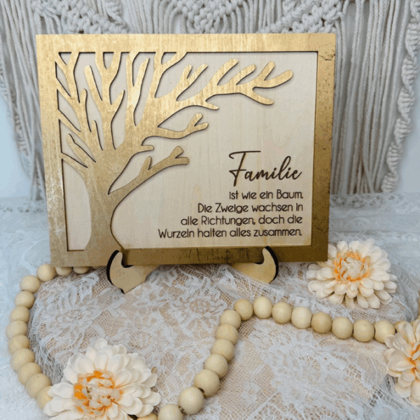 SVG Laserdatei Bild Aufsteller Familienbild mit Ständer Bilderrahmen 3d effekt 2 lagig Mama Muttertag Vatertag Mama Papa Oma Opa SVG Datei – Bild 12
