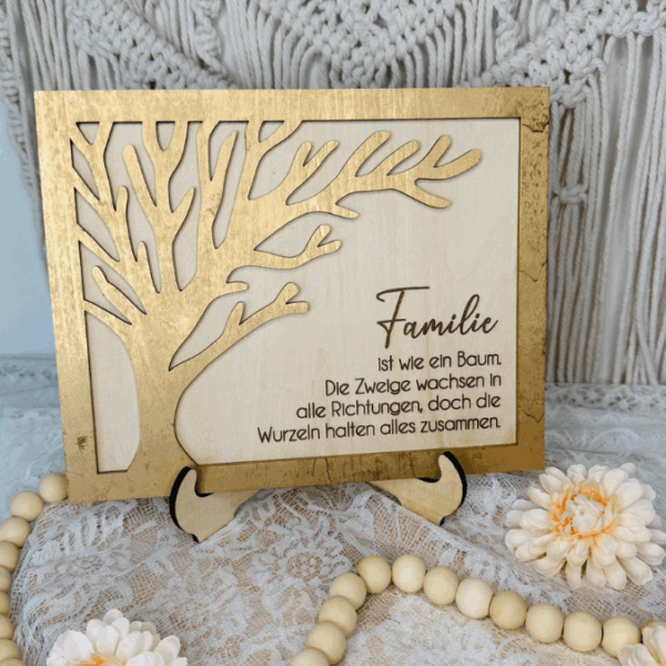 SVG Laserdatei Bild Aufsteller Familienbild mit Ständer Bilderrahmen 3d effekt 2 lagig Mama Muttertag Vatertag Mama Papa Oma Opa SVG Datei – Bild 13