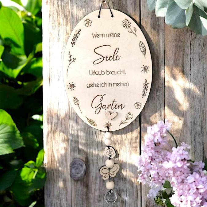 SVG Laserdatei Holzscheiben Garten Gartenliebe Blumen Gravur SVG Datei – Bild 8