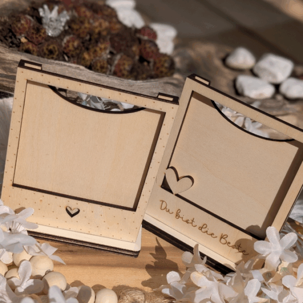 SVG Laserdatei Polaroids mit Ständer für 3mm und 4mm Holz Muttertag Vatertag Mama Papa Familie SVG Datei – Bild 14
