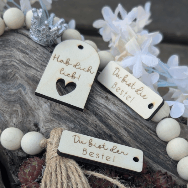 SVG Laserdatei Geschenkanhänger Mama Papa Muttertag Vatertag Etiketten Tags SVG-Datei – Bild 11